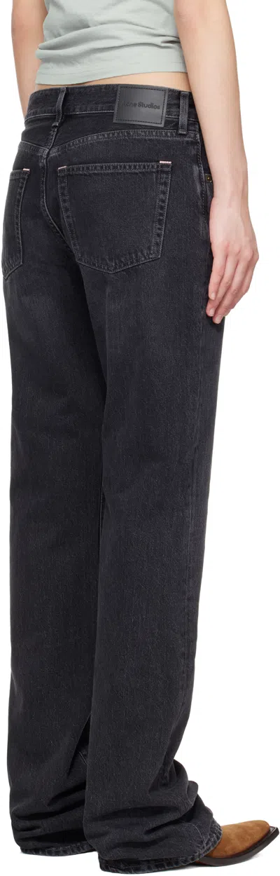Acne Studios Black Regular Fit 2009f Jeans In Black