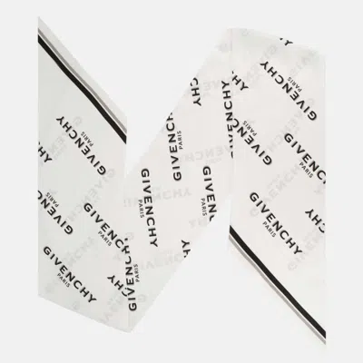 Givenchy Printed Silk Scarf In Gray