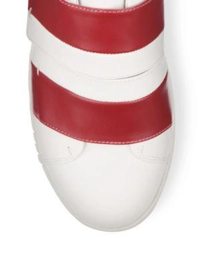 Shop Bally Willet Calf Leather Low-top Sneakers In White