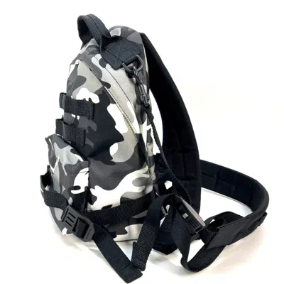 Pre-owned Balenciaga Black Gray Canvas Backpack () In Multi
