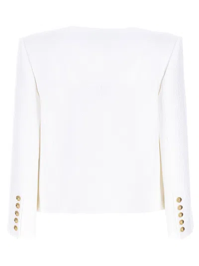 Balmain White Blazer Spencer In White