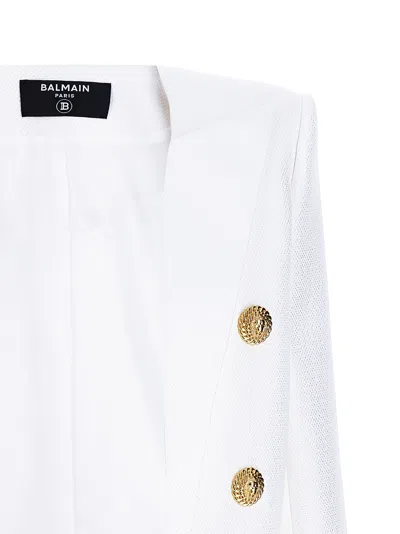 Balmain White Blazer Spencer In White