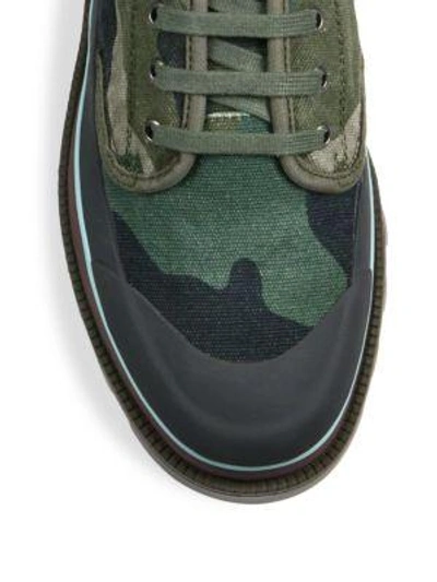 Shop Valentino Camo Chukka Boots In Army Green