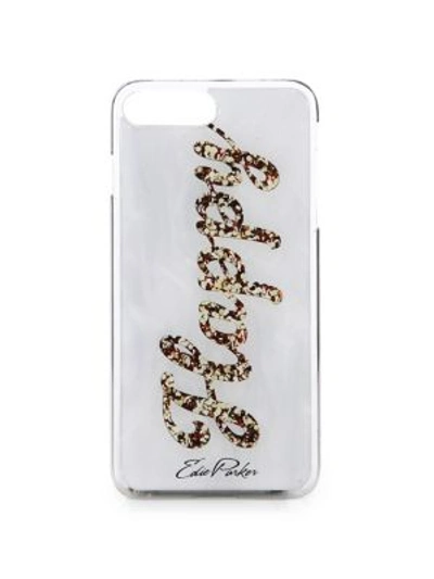 Shop Edie Parker Happy Iphone Case In Na