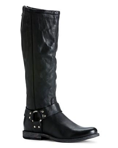 Frye Phillip Harness Tall Boots In Black