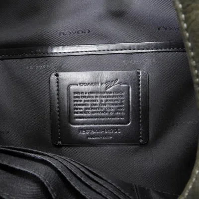 Pre-owned Coach Khaki Canvas Backpack () In Brown