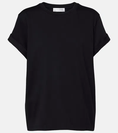 Victoria Beckham Tilly Cotton Jersey T-shirt In Black