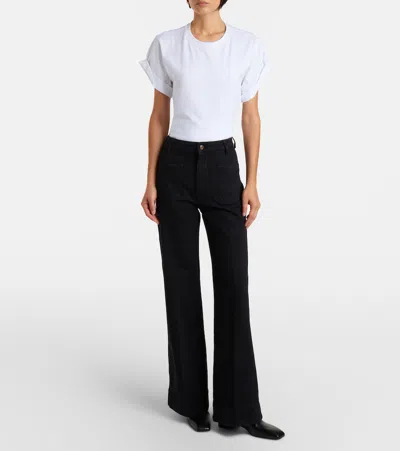Victoria Beckham Tilly Cotton Jersey T-shirt In White