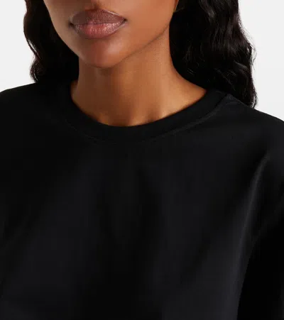 Victoria Beckham Tilly Cotton Jersey T-shirt In Black