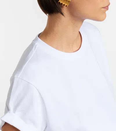 Victoria Beckham Tilly Cotton Jersey T-shirt In White