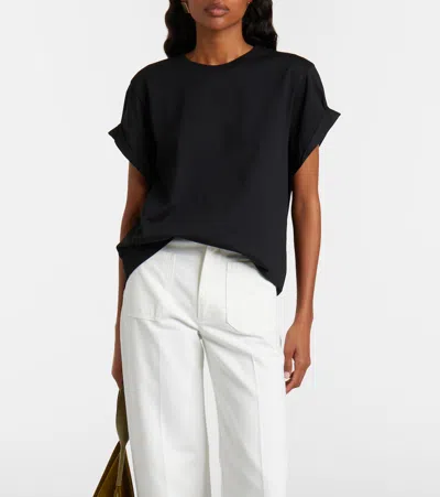 Victoria Beckham Tilly Cotton Jersey T-shirt In Black