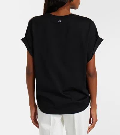 Victoria Beckham Tilly Cotton Jersey T-shirt In Black