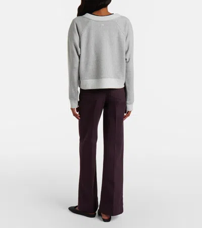 Victoria Beckham Alina High Waist Wide Leg Jeans In Burgundy