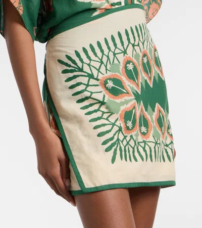 Johanna Ortiz Inundada De Color Printed Cotton-voile Mini Dress In Animal Print