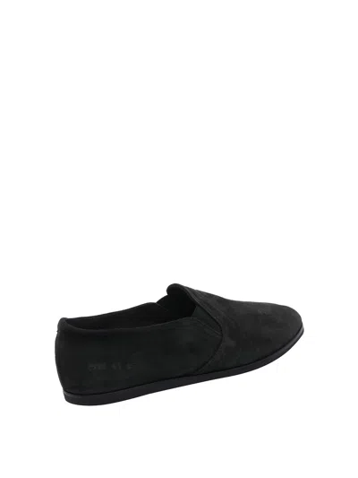 Common Projects Suede Slippers In Black