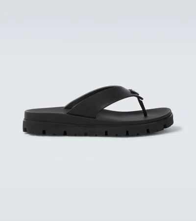 Prada Soft Cage Thong Sandals Rubber Sole In Multi