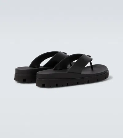 Prada Soft Cage Thong Sandals Rubber Sole In Multi