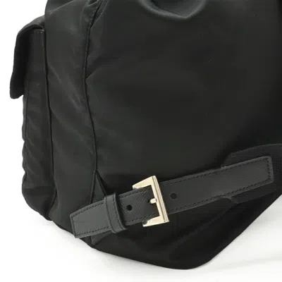 Pre-owned Prada Black Nero Nylon Leather Backpack ()