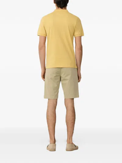 Hackett 로고 자수 피케 폴로 셔츠 In Yellow