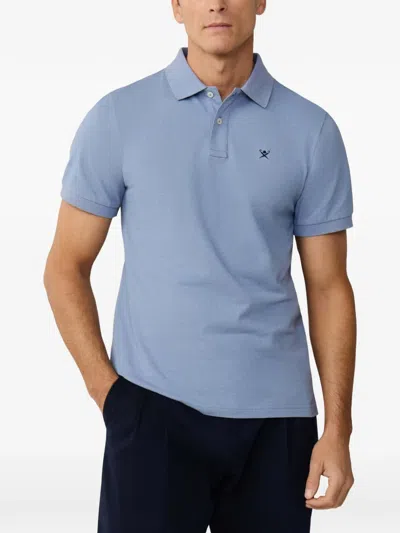 Hackett 반소매 폴로 셔츠 In Blue