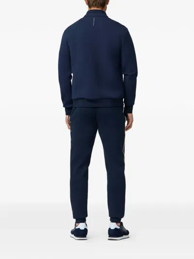 Hackett 이스테이트 하이브리드 퀼팅 집업 재킷 In Blue