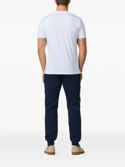 Hackett 로고 프린트 코튼 티셔츠 In White