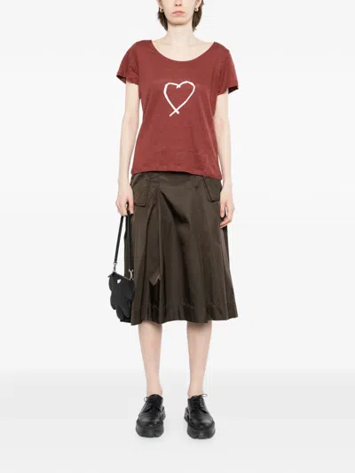 Agnès B. Jersey T-shirt In Red