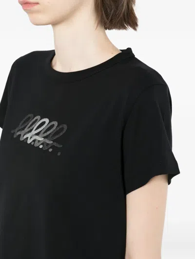 Agnès B. Logo-print Cotton T-shirt In Multi