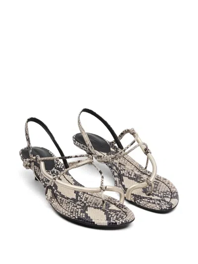 Christopher Esber Molten Heeled Sandals In Multi