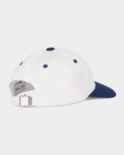 Ami Alexandre Mattiussi Ami Paris Bicolor Logo Embroidered Adjustable Baseball Cap In Multi