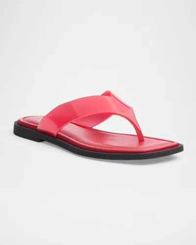 Rag & Bone Gracie Jelly Flat Thong Sandals In Multi