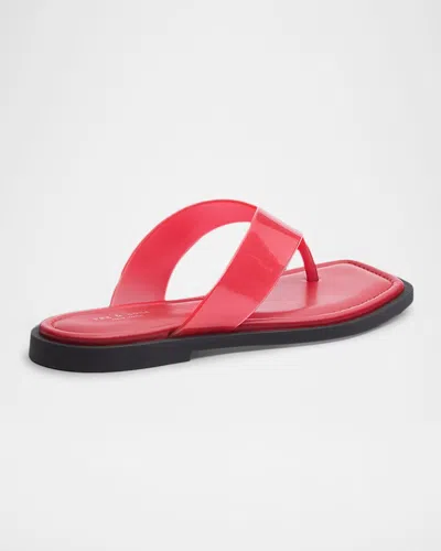 Rag & Bone Gracie Jelly Flat Thong Sandals In Multi