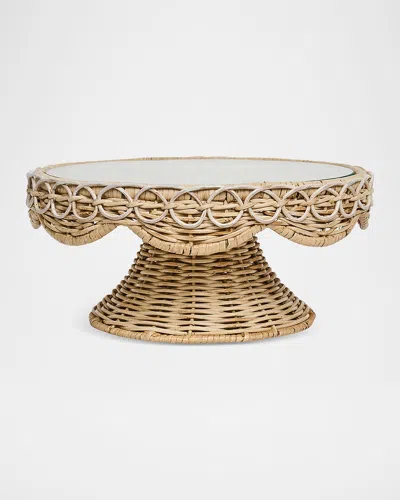 Juliska Provence Rattan Cake Stand In Neutral