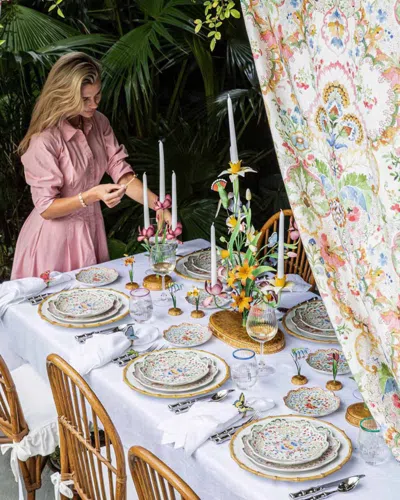 Juliska Sofia Dessert/salad Plate In Multi
