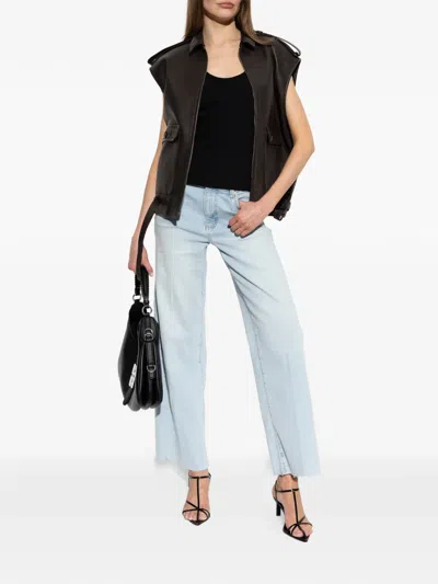 Frame Raw-cut Flared Jeans In Multi
