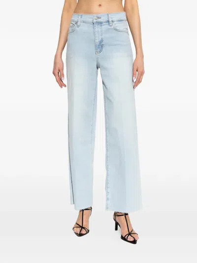 Frame Raw-cut Flared Jeans In Multi