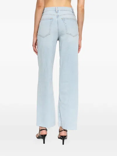 Frame Raw-cut Flared Jeans In Multi