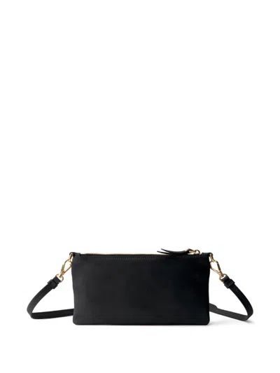 Prada Nappa-leather Wallet With Shoulder-strap In White