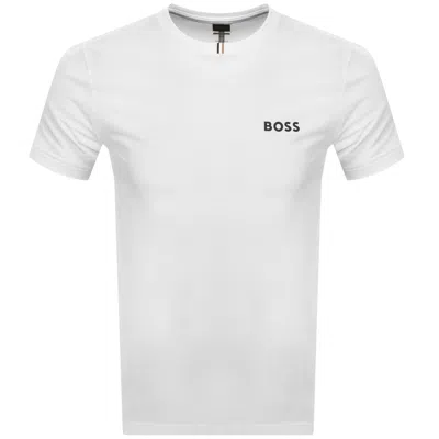 Boss Athleisure Boss Toc Spin Training T Shirt White In Multi
