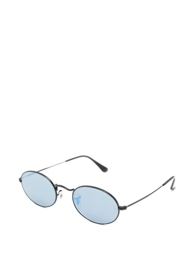 Ray Ban Oval-frame Sunglasses In Pattern