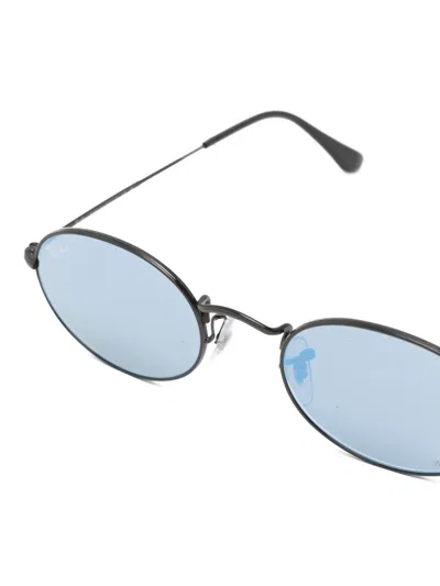 Ray Ban Oval-frame Sunglasses In Pattern