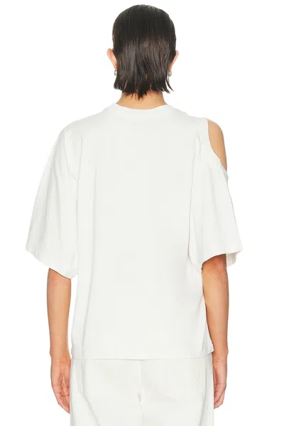 Agolde Shoulder Cut Out T-shirt In Multi