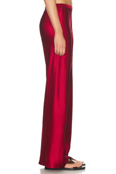 Comme Si Silk-charmeuse Pants In Red