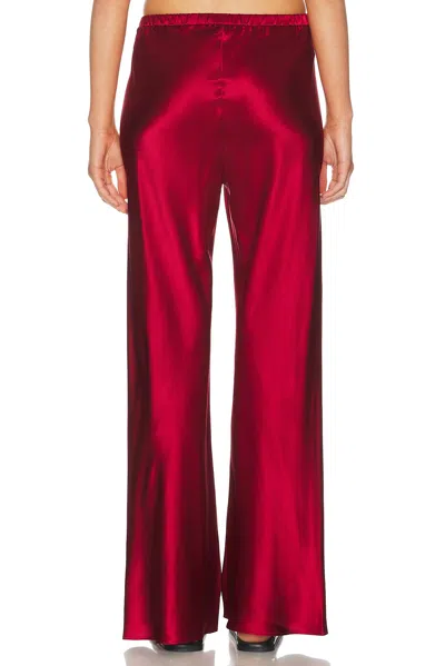 Comme Si Silk-charmeuse Pants In Red