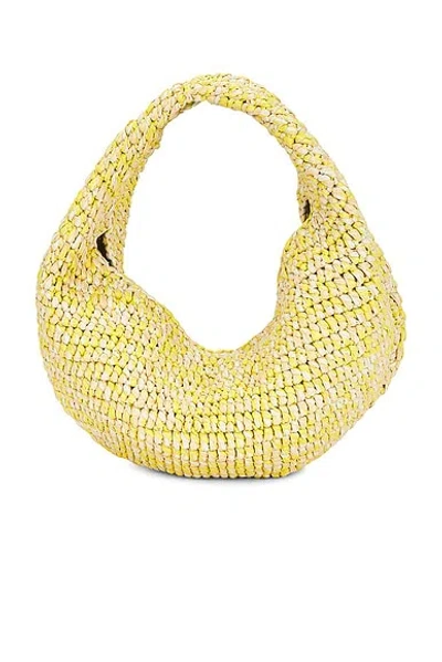 Khaite Olivia Medium Raffia Hobo In Yellow