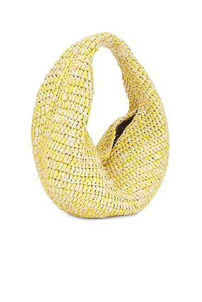 Khaite Olivia Medium Raffia Hobo In Yellow