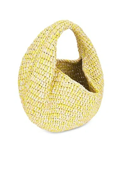 Khaite Olivia Medium Raffia Hobo In Yellow