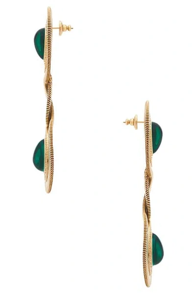 Valentino Gold-tone Crystal Earrings In Multi
