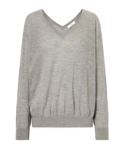 Frame Long-sleeved Sweater In Blue