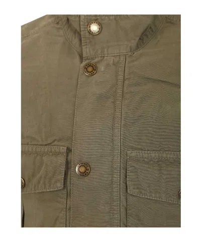 Barbour Multi-pocket Gilet Jacket In Brown